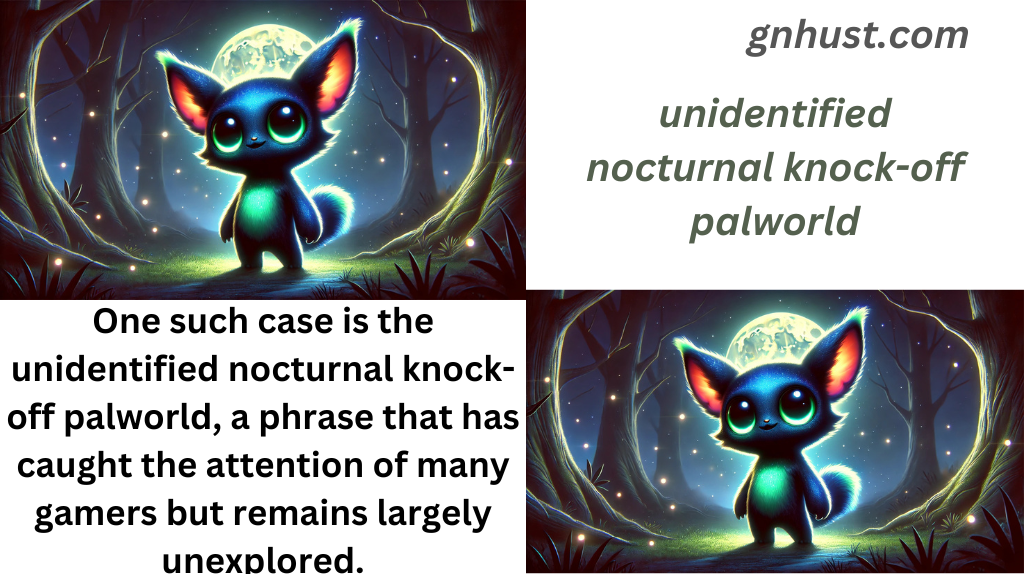 unidentified nocturnal knock-off palworld: Yours Need